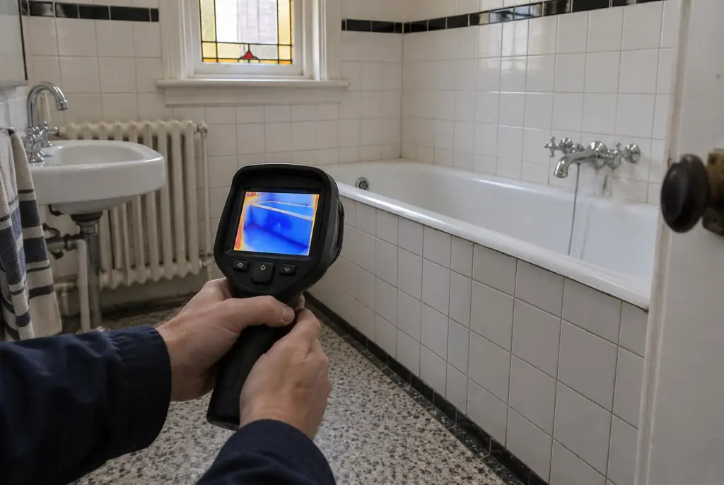 Lekdetectie Blaricum – onderzoek in een badkamer van een oudere woning