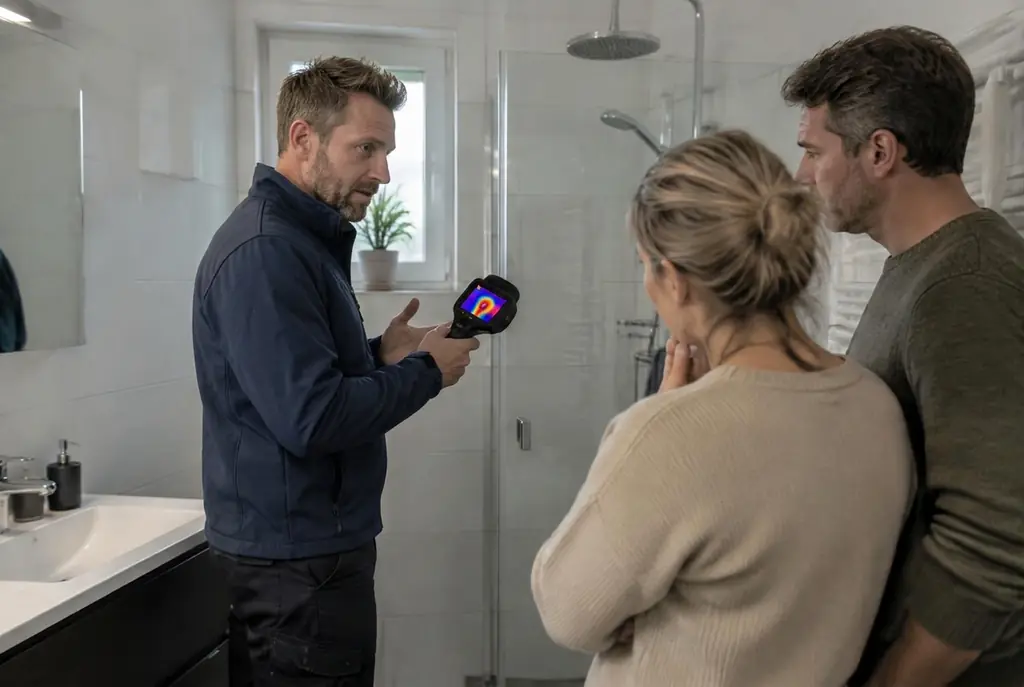 Lekdetectie Blaricum – specialist legt bevindingen uit aan bewoner